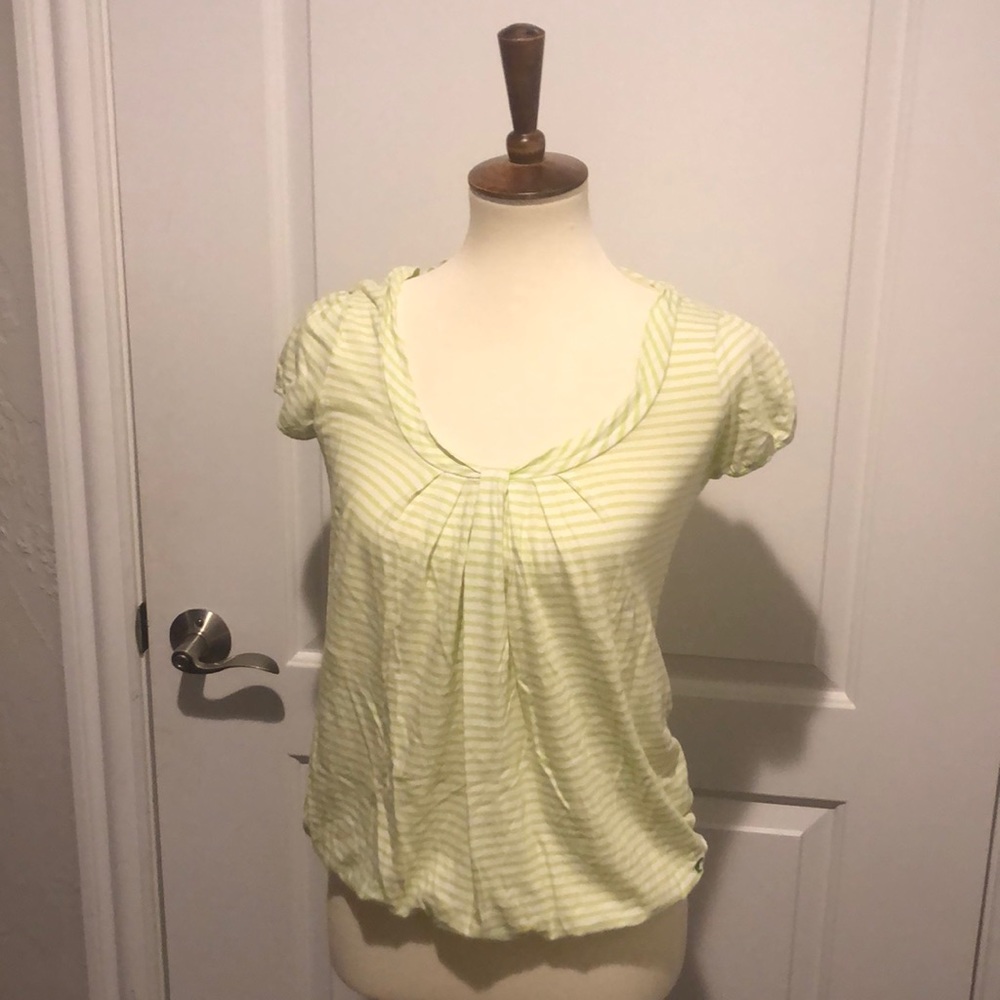 American eagle White and green stripper shirt